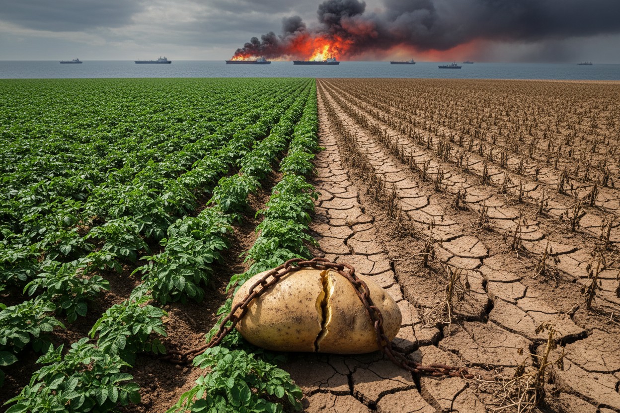 Potato Futures Surge Amid Fertilizer Supply Fears Triggered by Middle East Tensions